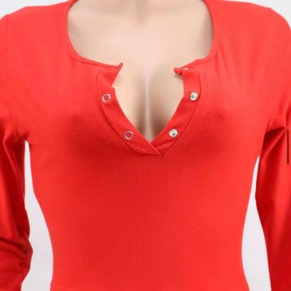 “Red” Adult Onesie W/Butt Flap - Picture 3 of 5